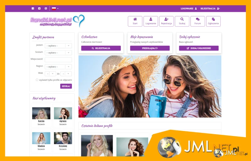 Skrypt Serwis Randkowy 2.0 / Multilang / RWD / Aplikacja PWA